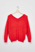 Trend Collection Super Kid Mohair Pullover Suzi One Size / Rot