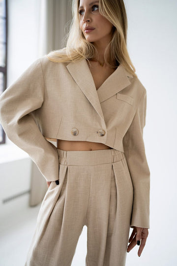 Trend Collection Anzug Set Leinen