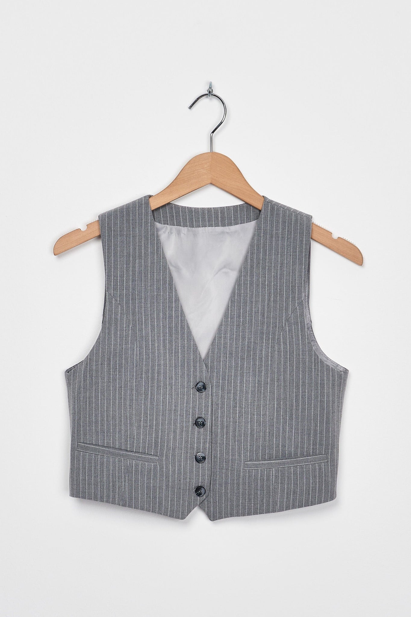 Trend Collection Anzugweste mit Knöpfen 36 / Grau