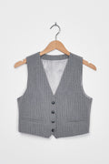 Trend Collection Anzugweste mit Knöpfen 36 / Grau