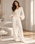 Trend Collection Claire – Super Kid Mohair Strickjacke | Off-White