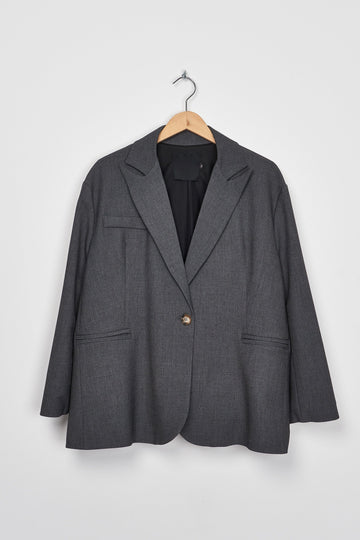 Trend Collection Einreihiger Blazer Florence 34 / Dunkelgrau