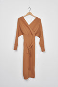 Trend Collection Elegantes Strickkleid Paolo One Size / Camel