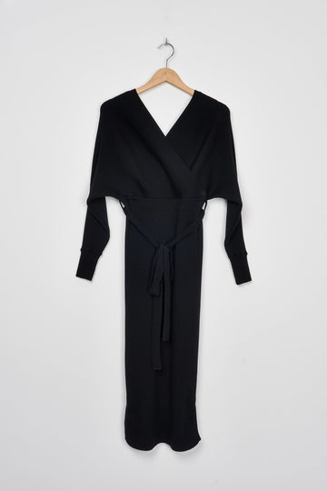 Trend Collection Elegantes Strickkleid Paolo One Size / Schwarz