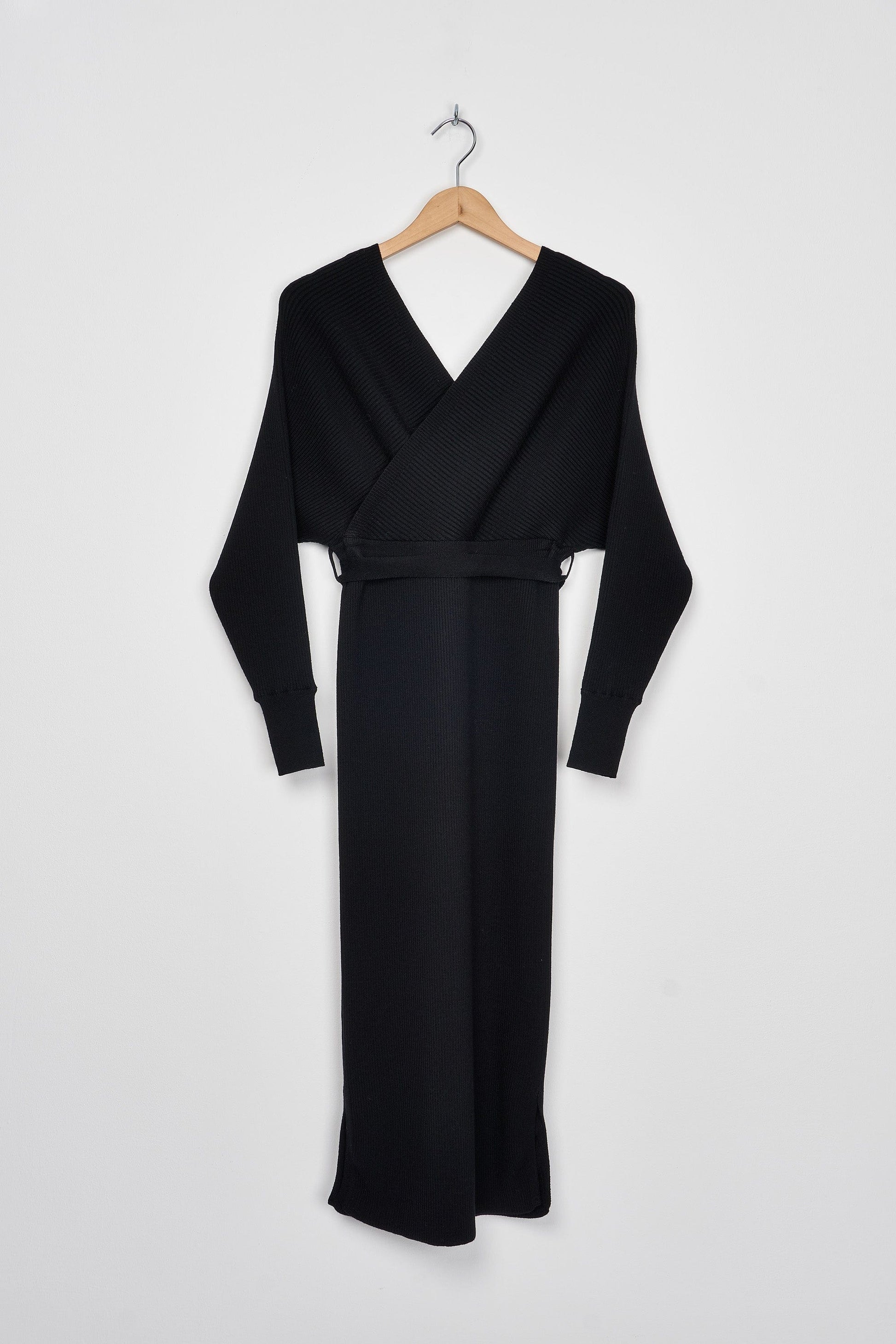 Trend Collection Elegantes Strickkleid Paolo One Size / Schwarz