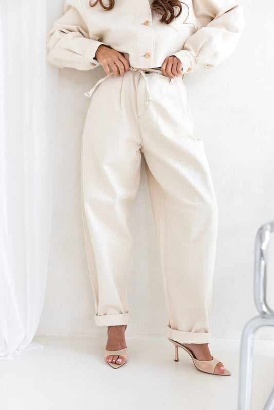 Trend Collection Jeanshose beige