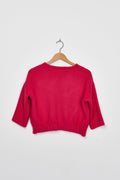 Trend Collection Kurze Strickjacke One Size / Pink