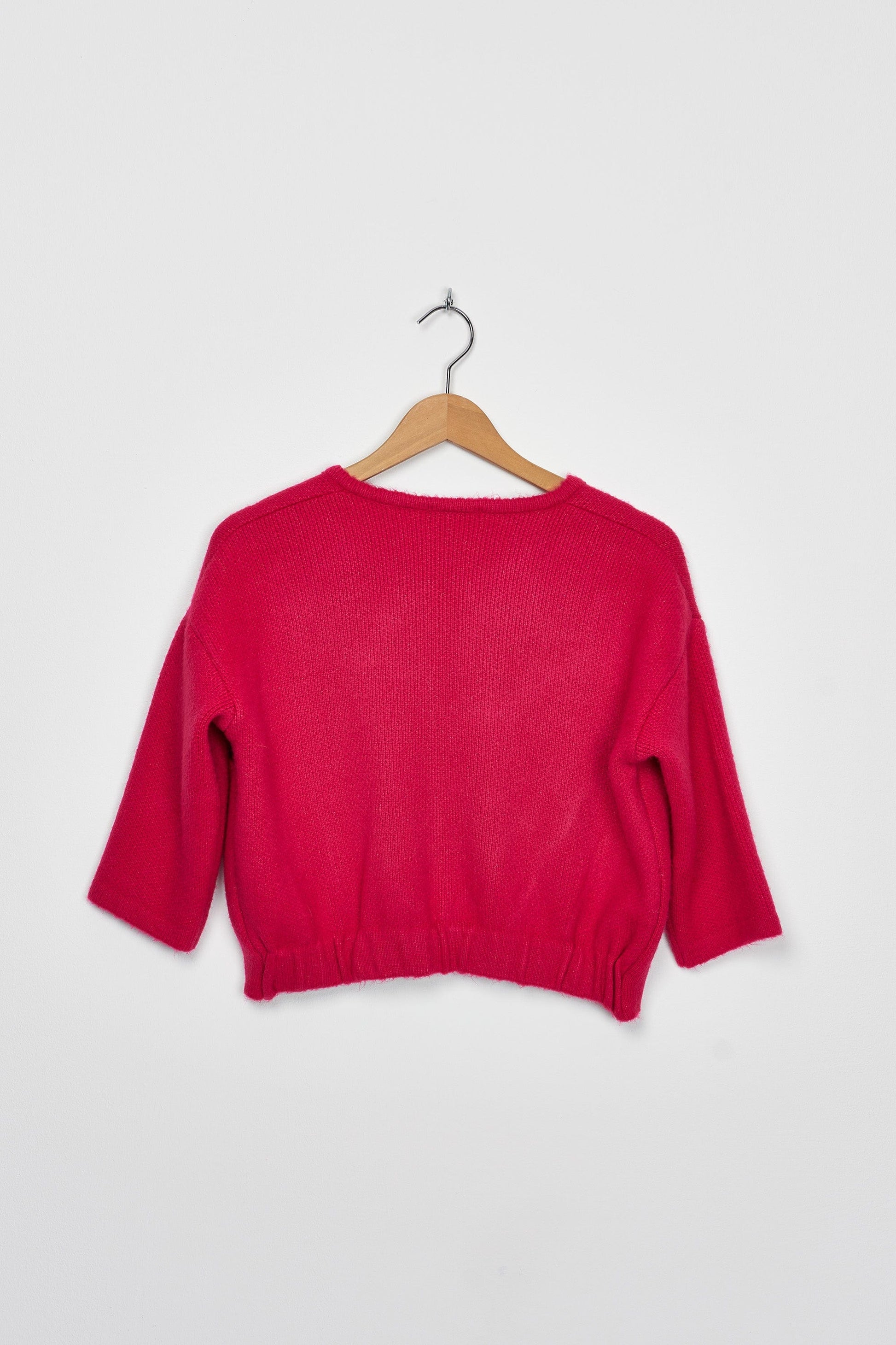 Trend Collection Kurze Strickjacke One Size / Pink