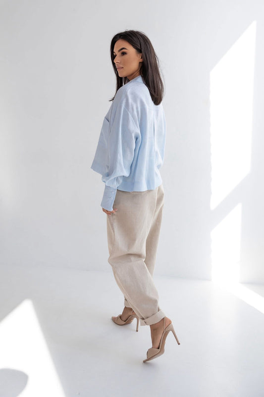 Trend Collection Leinenhemd kurz