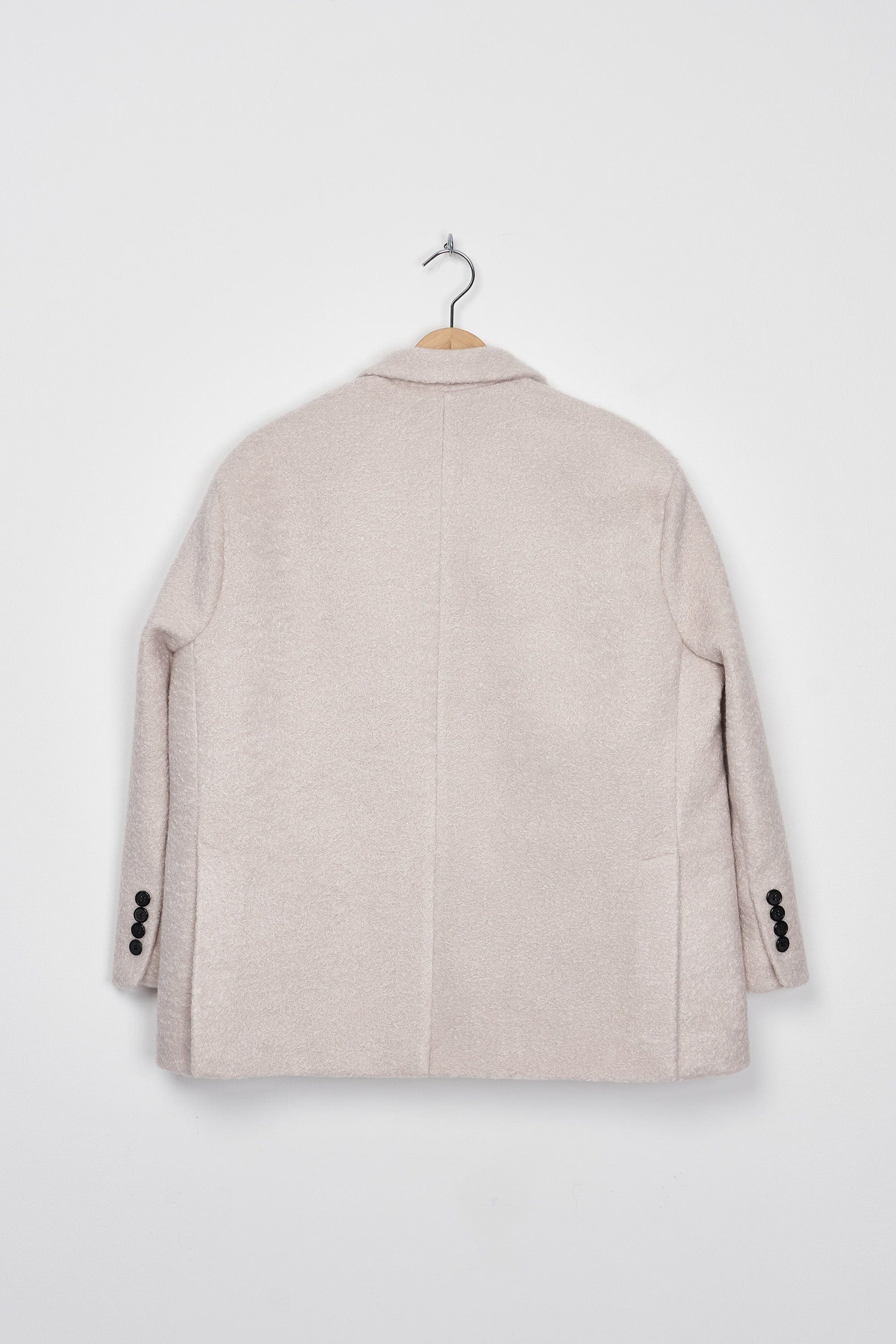 Trend Collection Oversize Jacke mit Futter und Schulterpolstern One Size / Off-White