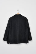 Trend Collection Oversize Jacke mit Futter und Schulterpolstern One Size / Schwarz
