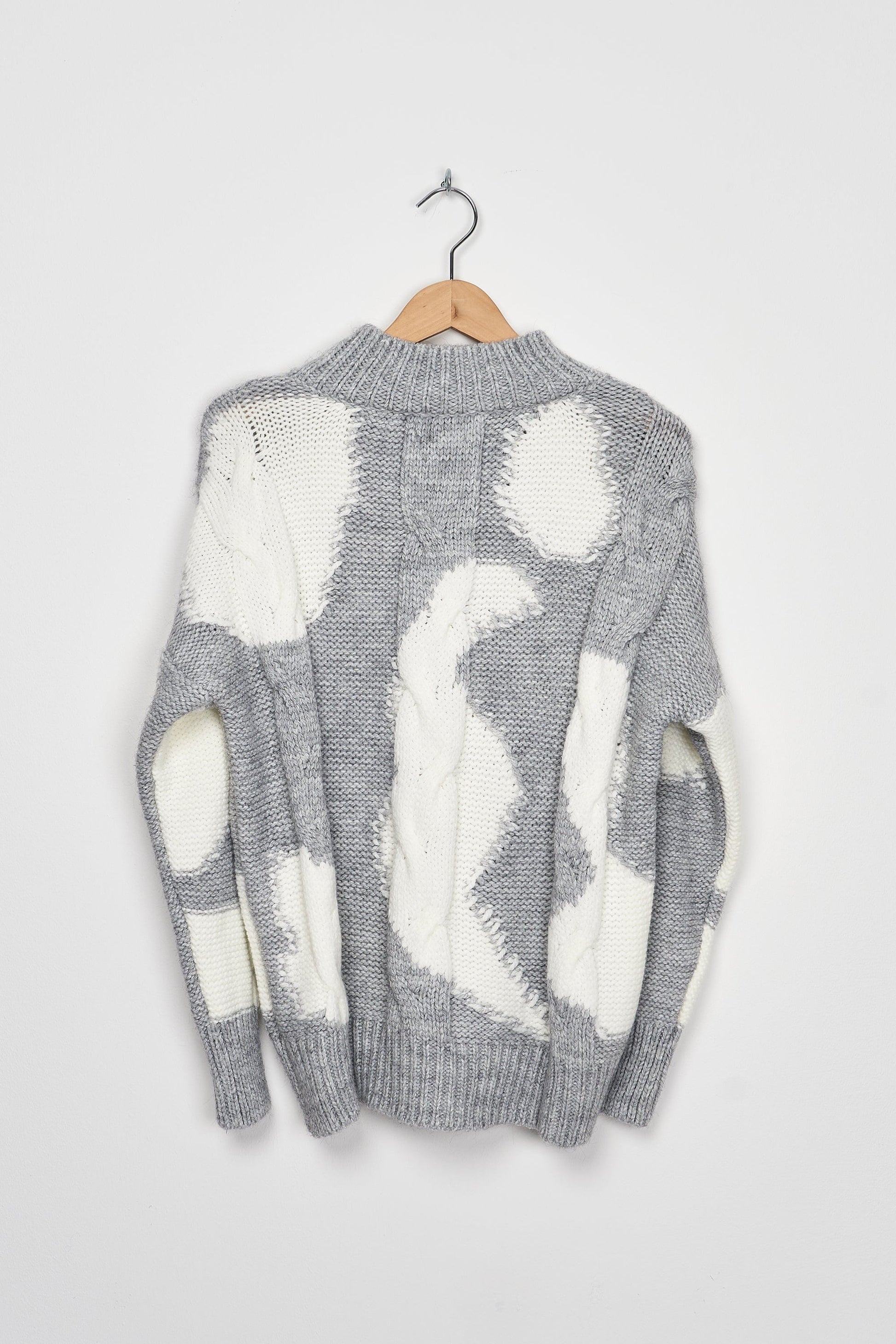Trend Collection Pullover im Bloom-Design One Size / Grau