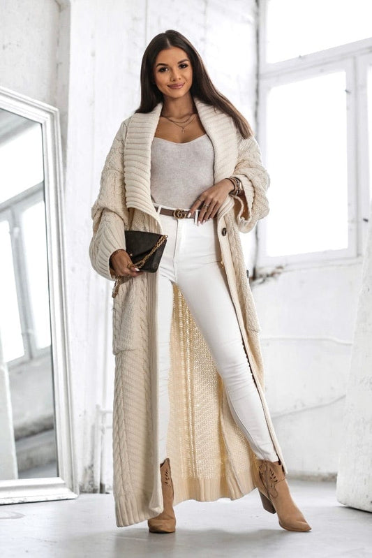 Trend Collection Strickmantel Aurena One Size / Off-White