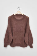 Trend Collection Super Kid Mohair Pullover Como One Size / Choco Dark