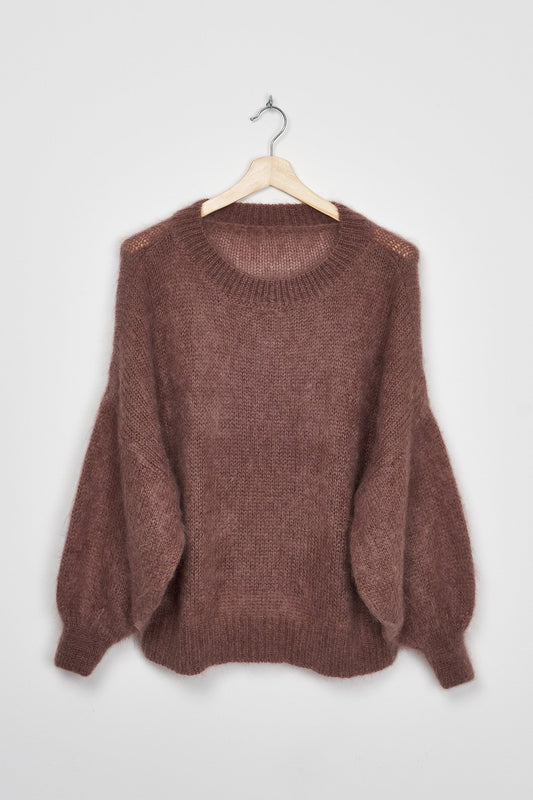 Trend Collection Super Kid Mohair Pullover Como One Size / Choco Dark