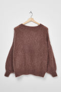 Trend Collection Super Kid Mohair Pullover Como One Size / Choco Dark