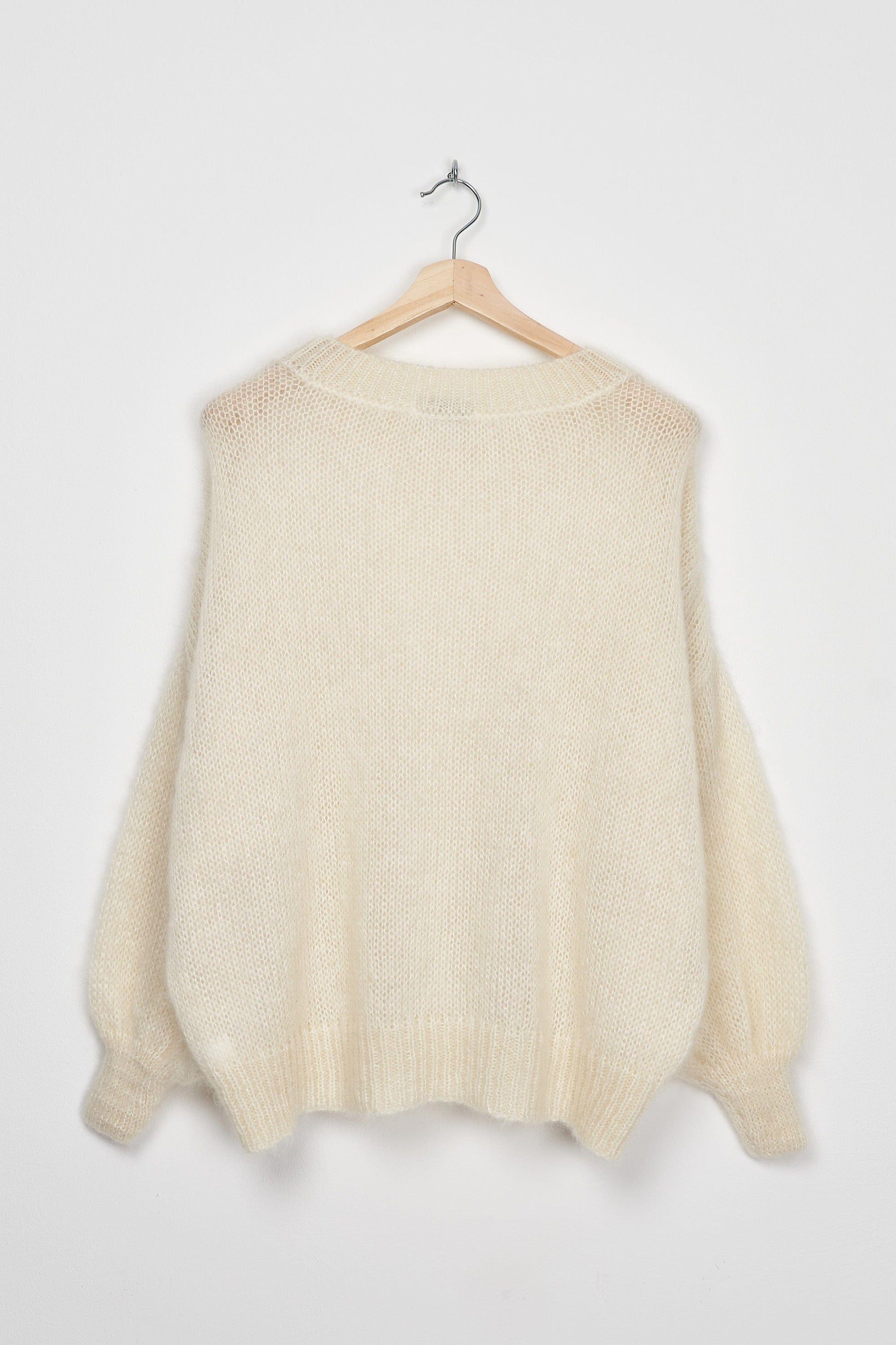 Trend Collection Super Kid Mohair Pullover Como One Size / Off-White