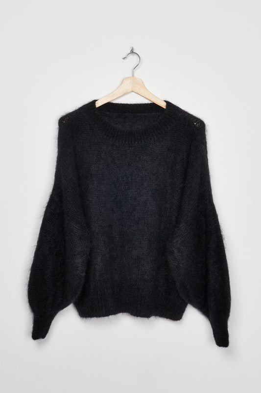 Trend Collection Super Kid Mohair Pullover Como One Size / Schwarz