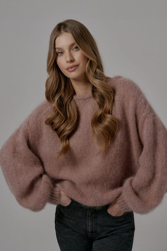 Trend Collection Super Kid Mohair Pullover Neli One Size / Choco Light