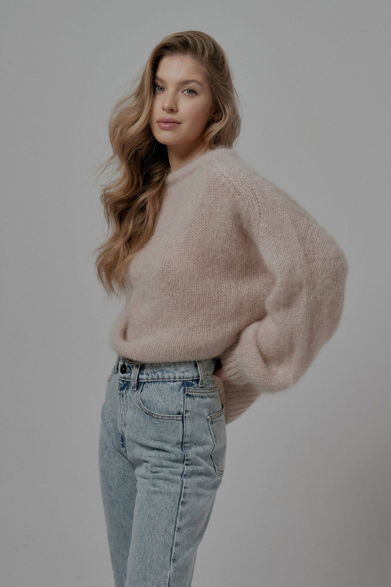 Trend Collection Super Kid Mohair Pullover Neli One Size / Mokka