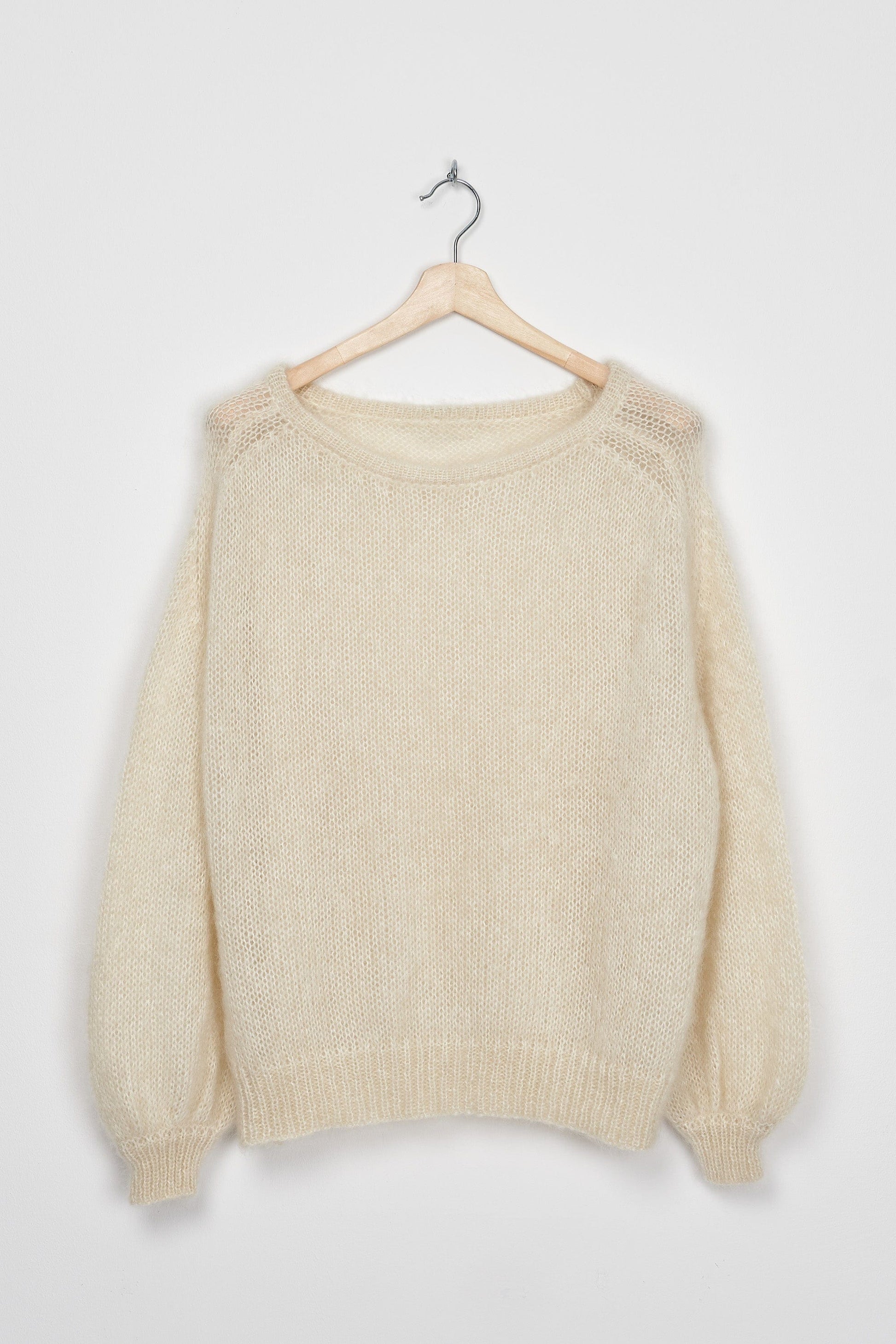 Trend Collection Super Kid Mohair Pullover Neli One Size / Off-White