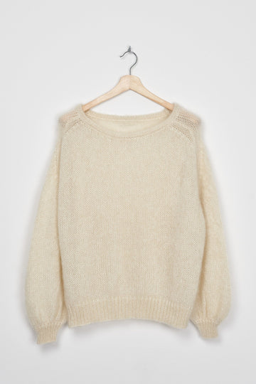 Trend Collection Super Kid Mohair Pullover Neli One Size / Off-White