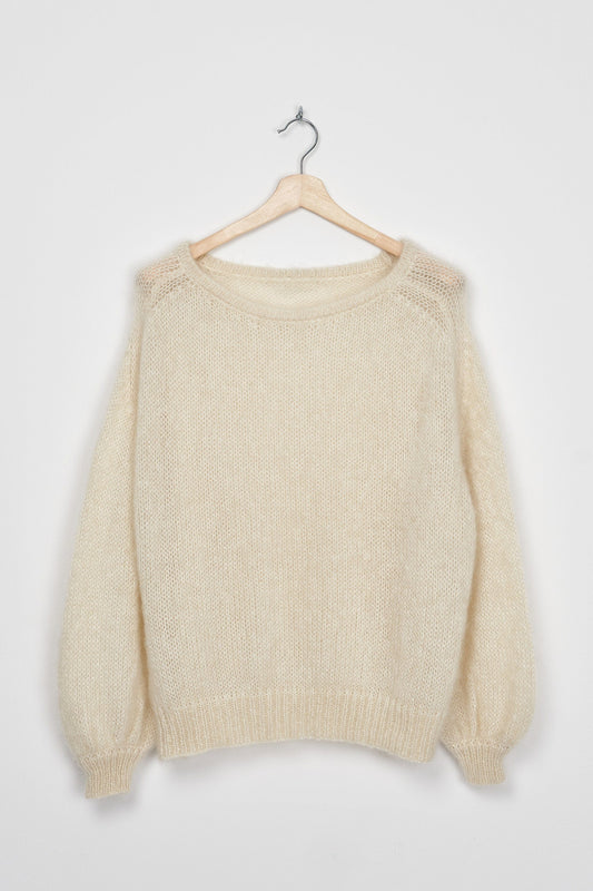 Trend Collection Super Kid Mohair Pullover Neli One Size / Off-White