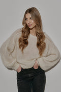 Trend Collection Super Kid Mohair Pullover Neli One Size / Off-White