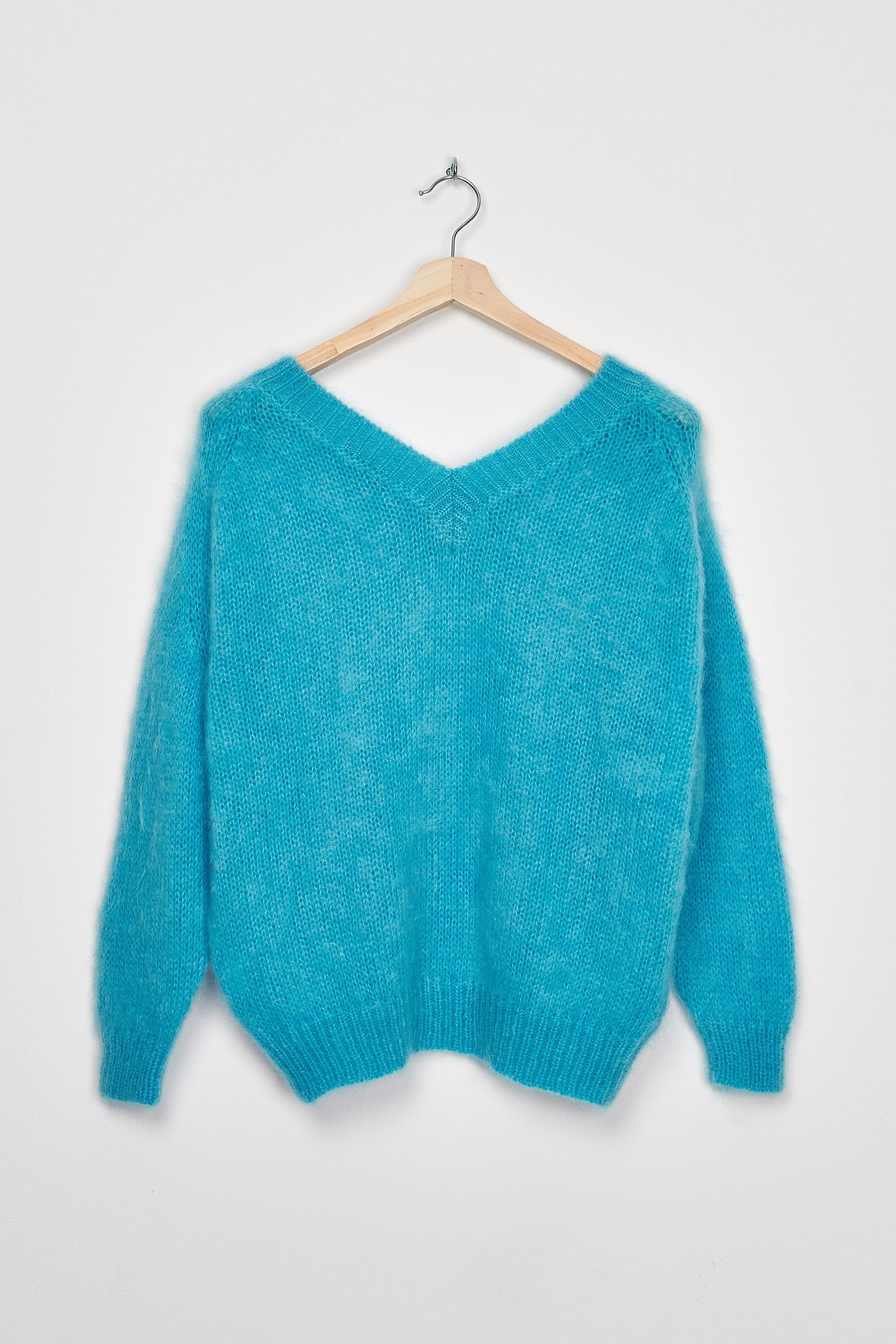 Trend Collection Super Kid Mohair Pullover Suzi One Size / Cyan