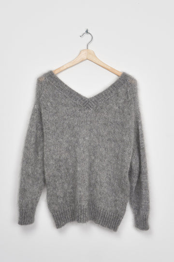 Trend Collection Super Kid Mohair Pullover Suzi One Size / Dunkelgrau