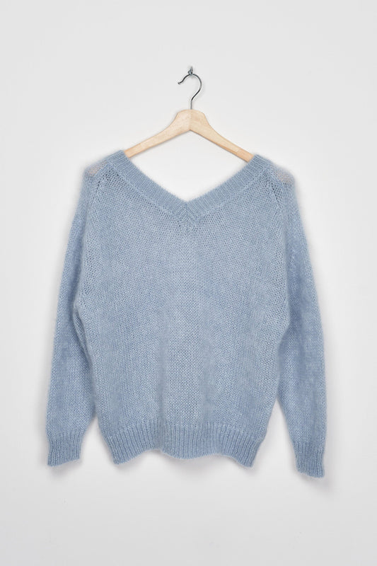 Trend Collection Super Kid Mohair Pullover Suzi One Size / Hellblau