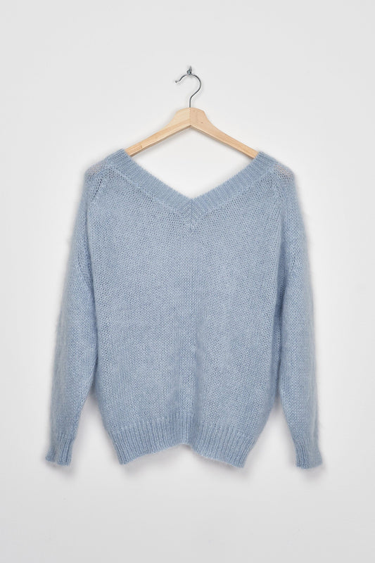 Trend Collection Super Kid Mohair Pullover Suzi One Size / Hellblau