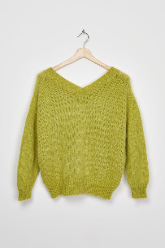 Trend Collection Super Kid Mohair Pullover Suzi One Size / Limette