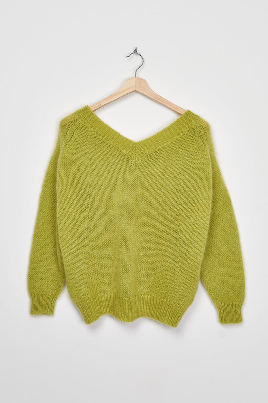 Trend Collection Super Kid Mohair Pullover Suzi One Size / Limette