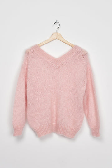 Trend Collection Super Kid Mohair Pullover Suzi One Size / Rosa
