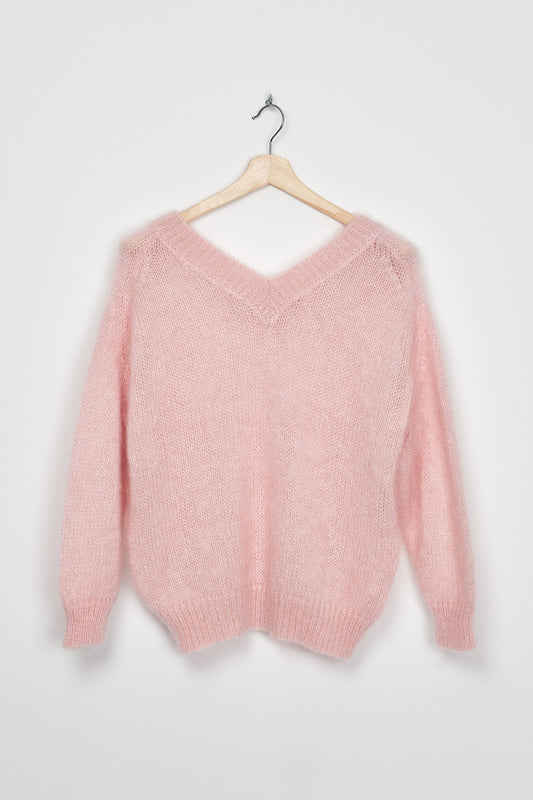 Trend Collection Super Kid Mohair Pullover Suzi One Size / Rosa