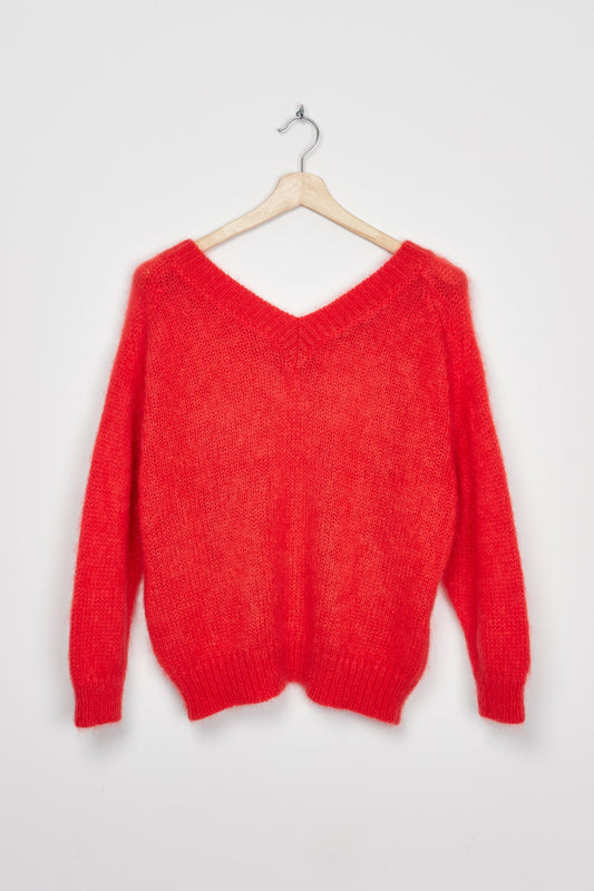 Trend Collection Super Kid Mohair Pullover Suzi One Size / Rot