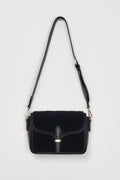 Trend Collection Teddy Crossbody Tasche B25 x H18 x T7 / Schwarz