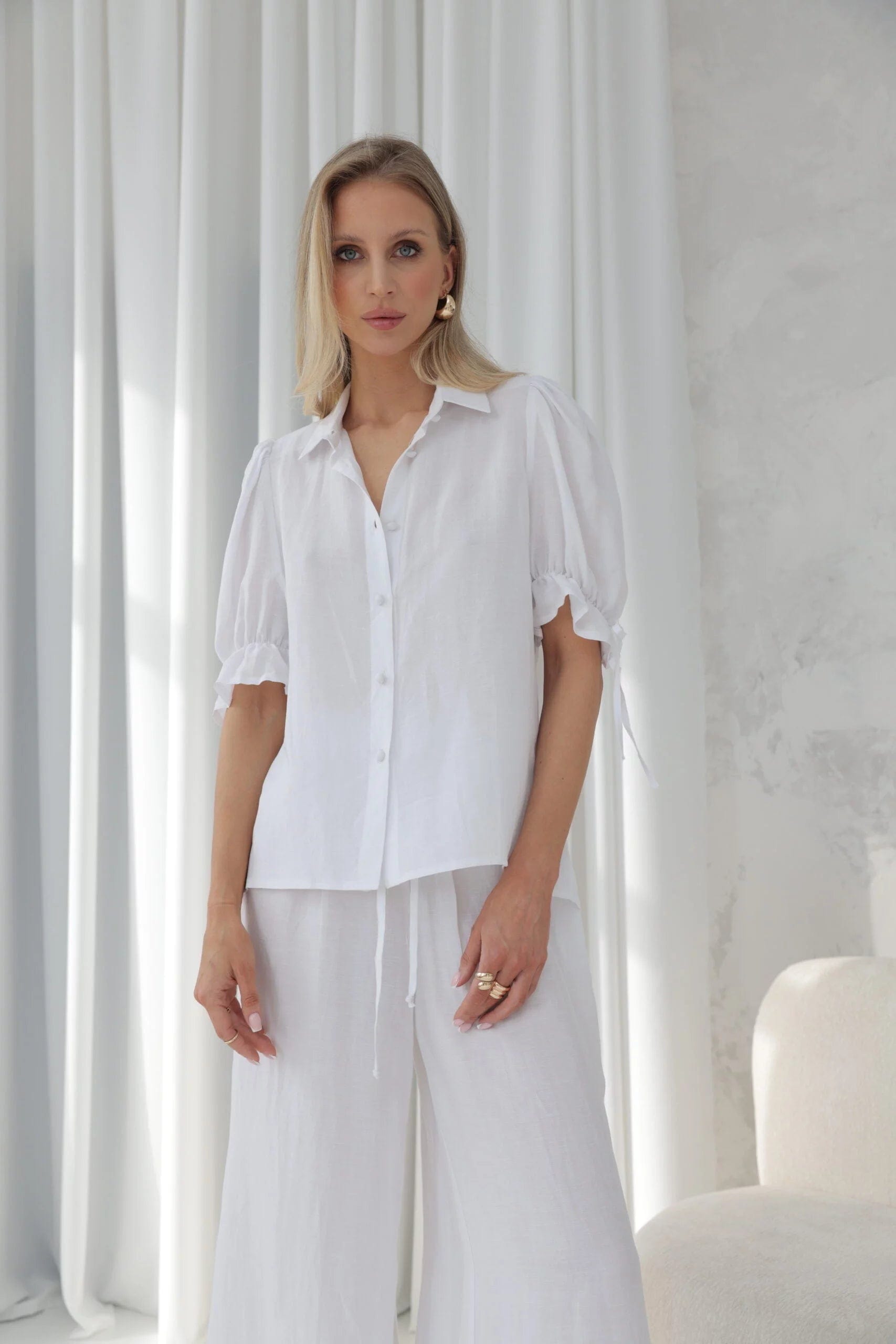 Trend Collection Zweiteiler Set Summer Weiß
